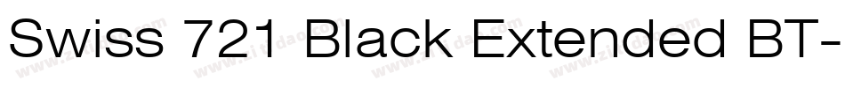 Swiss 721 Black Extended BT字体转换